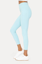 Laser-Cut and Bonded Essential Foldover Highwaist Leggings: ICE GREEN / S:M:L (2:2:2)