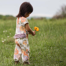 Sweet Sunflowers Jumpsuit: Eggshell