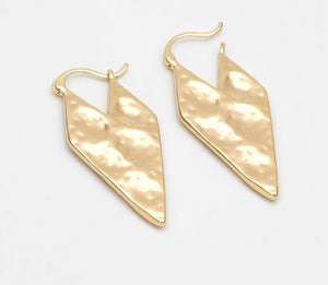 The Georgia 18k gold plated earrings- hypoallergenic