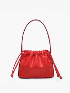 M2624 Yang Cinched Bucket Bag w/ Drawstring: Taupe