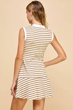 Sleeveless Knit Striped Athletic Dress