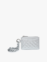 WL2368 Rhodes Quilted Wallet w/ Chain Bangle: Purple
