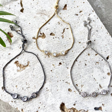 3-Round CZ Slider Bracelet: Silver