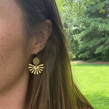 Sunshine Drops - Raw Brass Earring