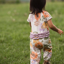 Sweet Sunflowers Jumpsuit: Eggshell