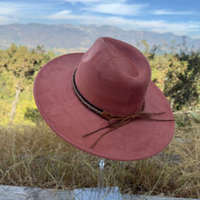 Fashion Classic Wide Brim Suede Hat - Rust