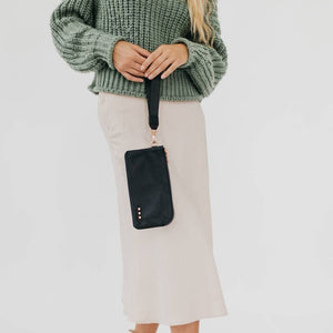 Cove Double Zip Nylon Wristlet Wallet Wholesale: Navy