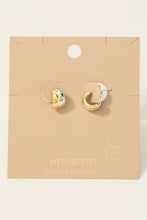 Gold Dipped Two Tone Layered Hoop Earrings
