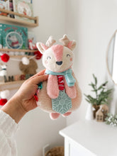 Holiday Itzy Lovey™ Plush + Teether Toy: Pink Reindeer