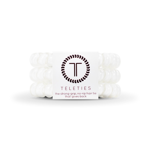 Spiral Hair Coils | Large | Coconut White Hair Ties: Large