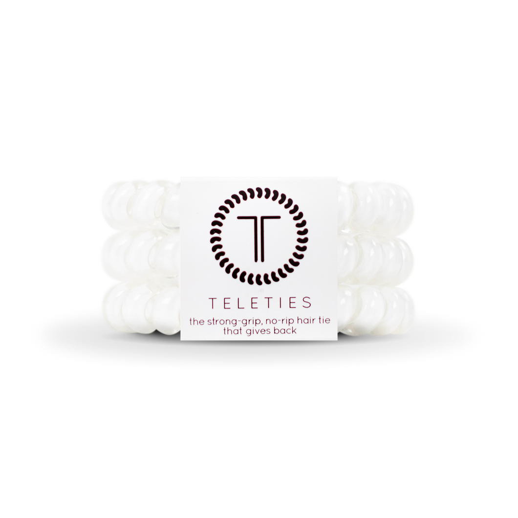 Spiral Hair Coils | Large | Coconut White Hair Ties: Large