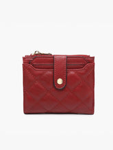 WL2228 Melody Quilted Zip Top Wallet: Khaki