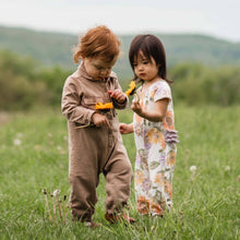 Acid Wash Infant Jumpsuit: Ginger Loaf