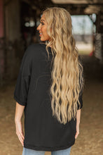 Ribbed Relaxed Boyfriend Shirt w/ Pocket Detail: PEARL GREY / S/M