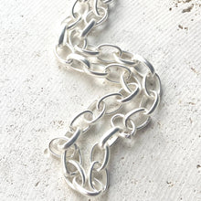 Matte Silver Chunky Statement Necklace