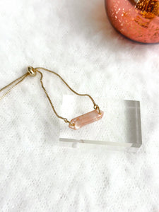Valentine's Emma Adjustable Bracelet: Powder pink