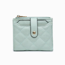 WL2228 Melody Quilted Zip Top Wallet: Khaki