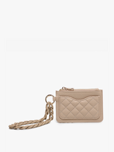 Rhodes Quilted Wallet w/ Chain Bangle: Navy