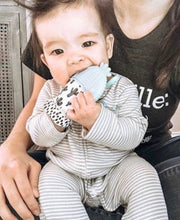 Itzy Mitt™ Silicone Teething Mitts: Sage Bear