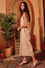 V-neck Button-up Wide Leg Solid Jumpsuit