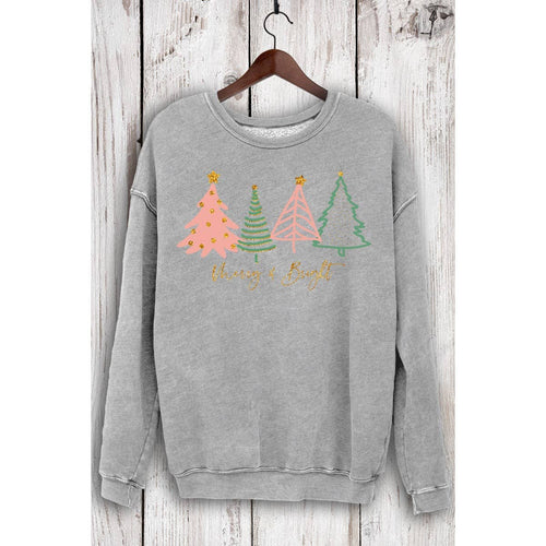 Merry N Bright Glitter Mineral Sweatshirt