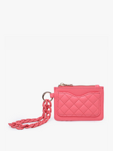 Rhodes Quilted Wallet w/ Chain Bangle: Navy
