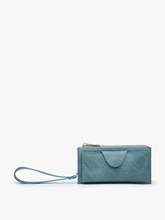 WL0004RF Kyla RFID Wallet w/ Snap Closure: Dark Rose