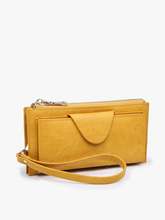 WL0004RF Kyla RFID Wallet w/ Snap Closure: Dark Rose