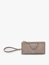 WL0004RF Kyla RFID Wallet w/ Snap Closure: Dark Rose