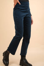 Velvet Boot Cut Pants with Back Pockets