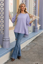 Ribbed Relaxed Boyfriend Shirt w/ Pocket Detail: PEARL GREY / S/M