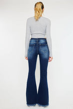 KanCan High Rise Exposed Button Flare Jeans