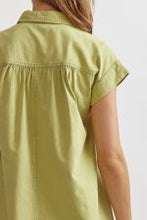 Acid Wash Denim Button Front Dress
