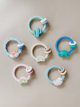 Ritzy Rattle™ Silicone Teether Rattles: Rainbow