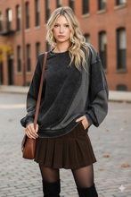 Game Day Mineral Wash French Terry Vintage Patch Top