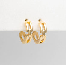 Courtney 18k gold plated hoops -huggies- hypoallergenic