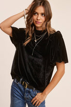 Velvety Puff Fall Winter Short Sleeve Top