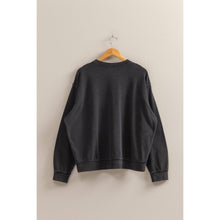 Drop Shoulders Relaxed Crew Neck Sweatshirt: SUNFLOWER