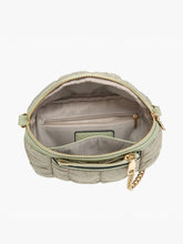 Mabel Quilted Nylon Belt Bag w/ Guitar Strap: Pewter