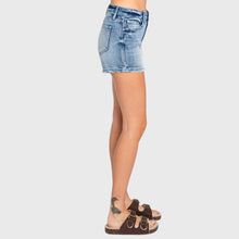 P1027R-LM HIGH RISE COMFORT SHORTS W/ FINISHED HEM: 3/25