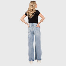 DISTRESSED HIGH RISE COMFORT VINTAGE FLARE JEANS