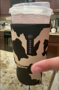 JavaSok - Cow Print: Small 16-20oz