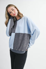 Colorblock Patchwork Pullover Sweatshirt