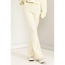 Mid-Rise Flare Lounge Pants - Ivory