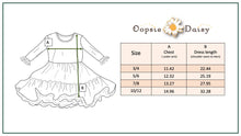 Kids Fall Winter Woodland Deer Tulle Ruffle Sleeve Dress: 5/6