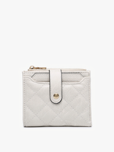 WL2228 Melody Quilted Zip Top Wallet: Khaki