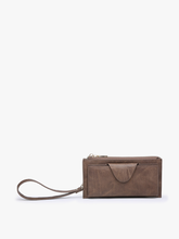 WL0004RF Kyla RFID Wallet w/ Snap Closure: Dark Rose