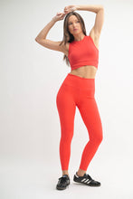 Laser-Cut and Bonded Essential Foldover Highwaist Leggings: ICE GREEN / S:M:L (2:2:2)