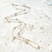 Gold & Crystal 34" Necklace