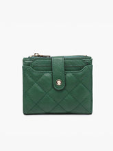 WL2228 Melody Quilted Zip Top Wallet: Khaki